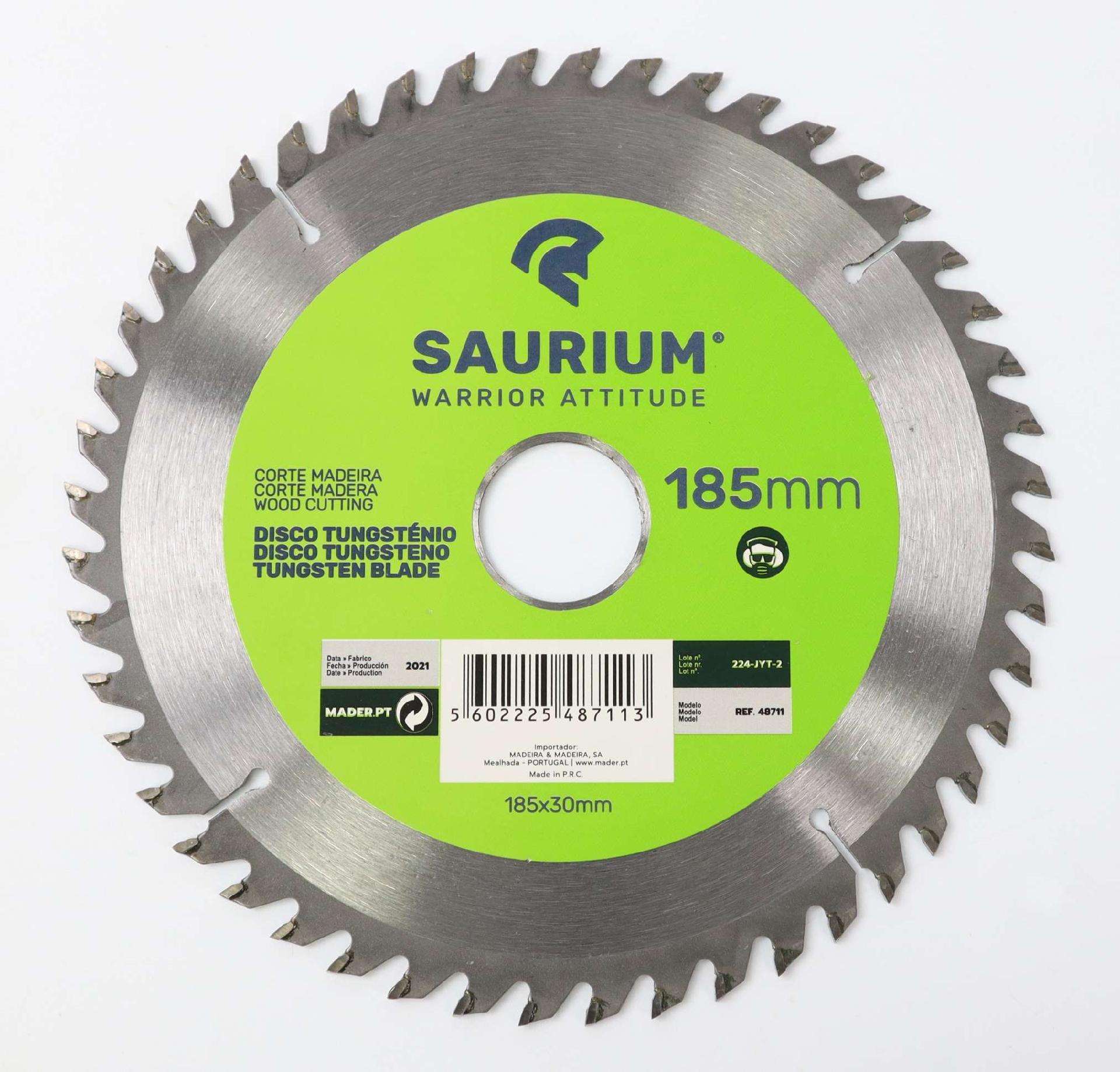 Disco Tungsténio, 185mm, 3Un refª 48711 SAURIUM