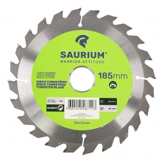 Disco Tungst�nio, 185mm, 3Un  ref� 48711 SAURIUM