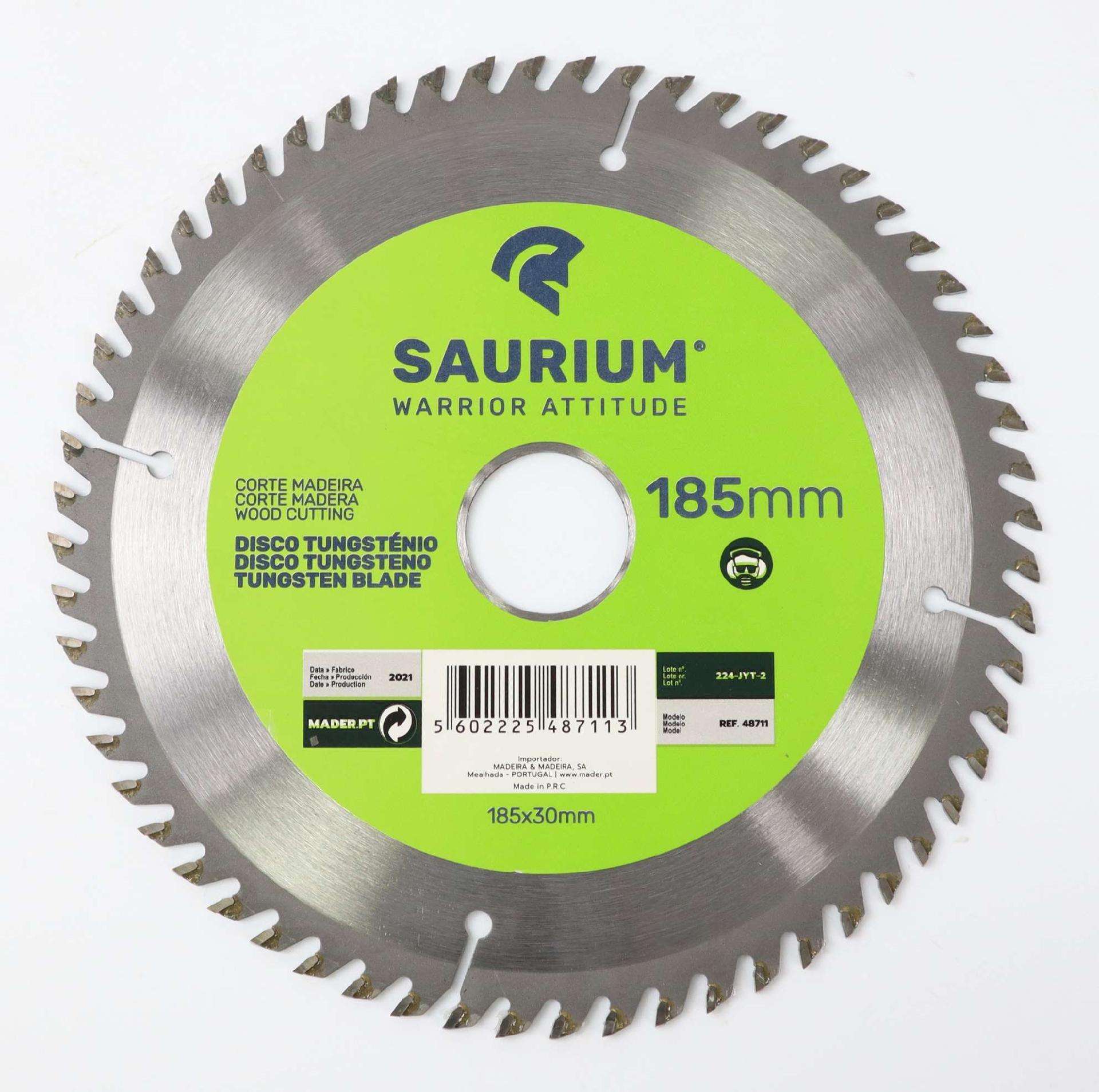 Disco Tungsténio, 185mm, 3Un refª 48711 SAURIUM