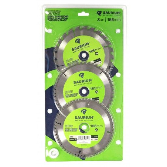 Disco Tungst�nio, 185mm, 3Un  ref� 48711 SAURIUM