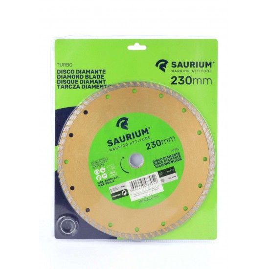 Disco Diamante Segmentado, Turbo, 230mm refª 48705 SAURIUM Disco Diamante Segmentado, Turbo, 230mm refª 48705 SAURIUM