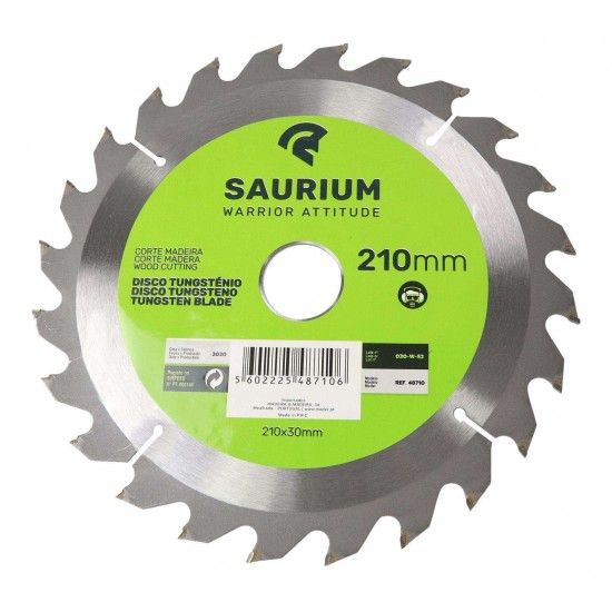 Disco Tungst�nio, 210mm, 3Un  ref� 48710 SAURIUM