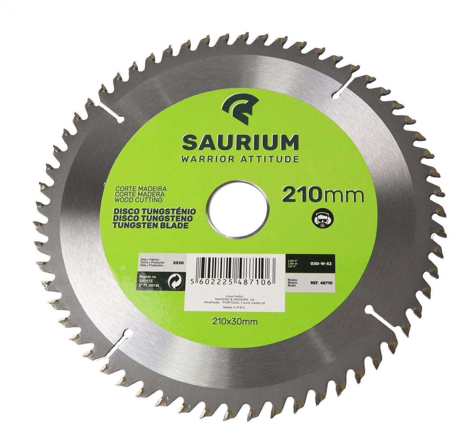 Disco Tungsténio, 210mm, 3Un refª 48710 SAURIUM