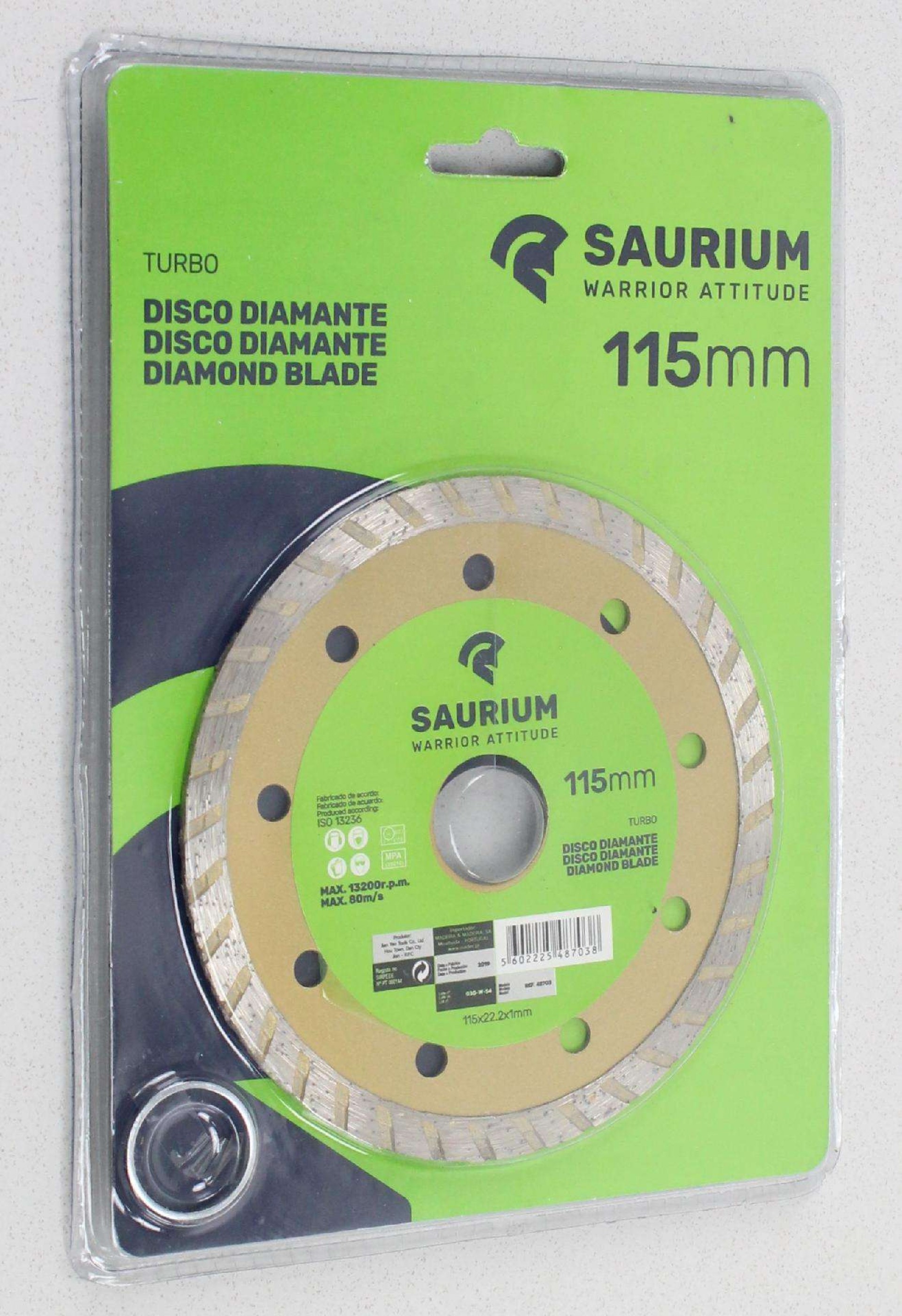 Disco Diamante, Turbo, 115mm refª 48703 SAURIUM
