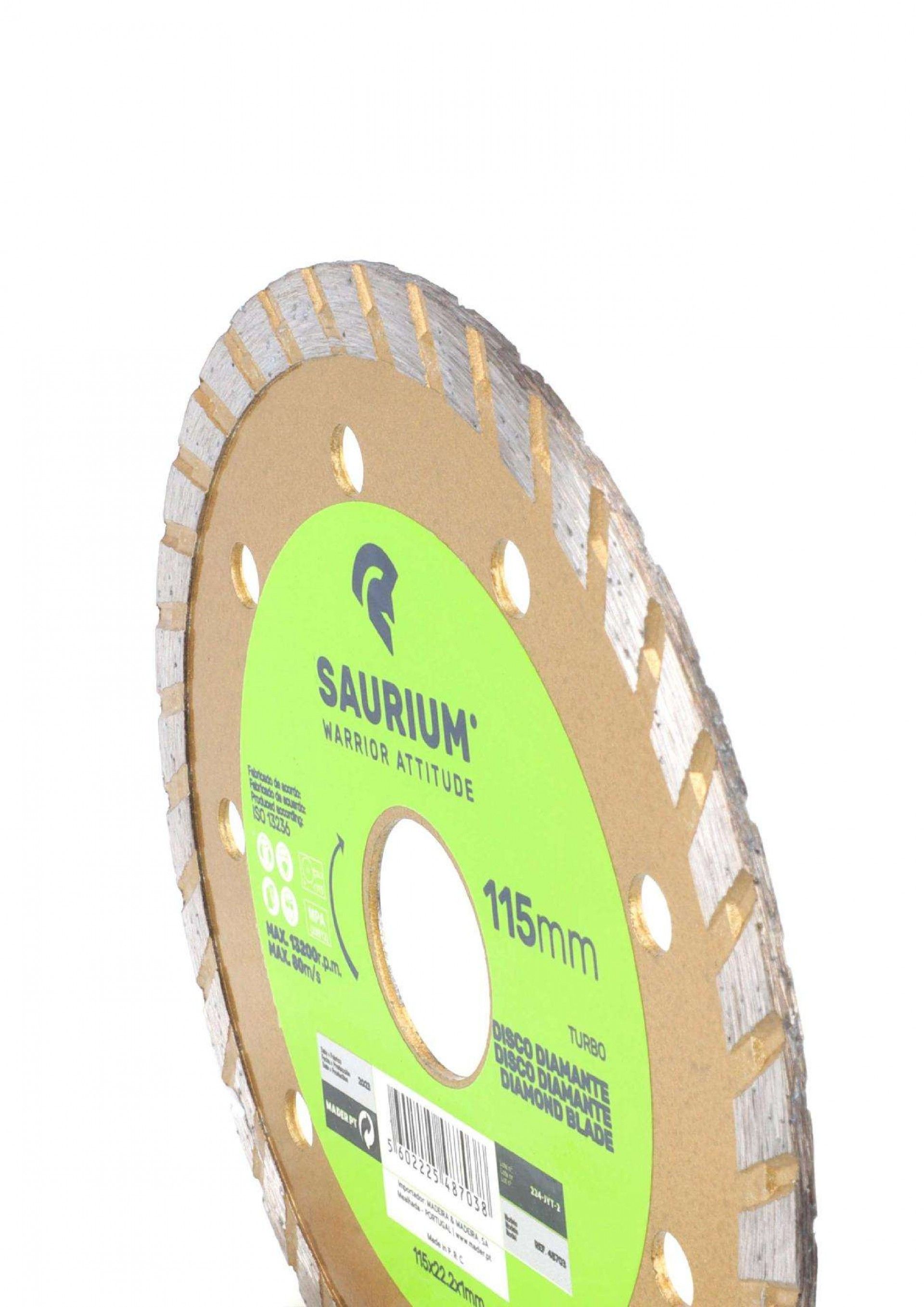 Disco Diamante, Turbo, 115mm refª 48703 SAURIUM