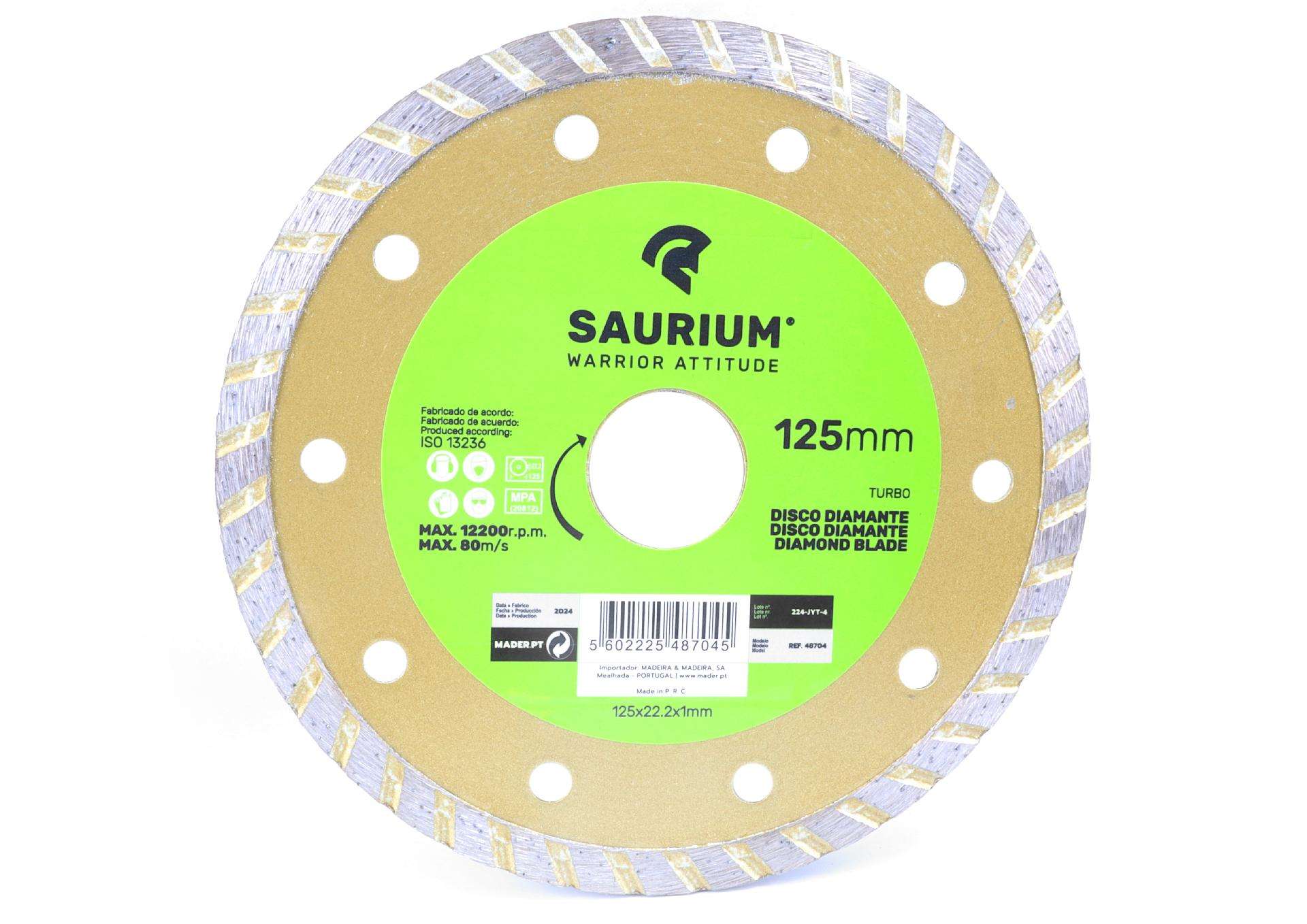 Disco Diamante, Turbo, 125mm refª 48704 SAURIUM