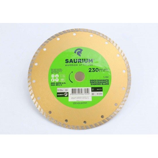 Disco Diamante Segmentado, Turbo, 230mm  ref 48705 SAURIUM