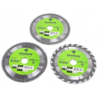 Disco Tungst�nio, 210mm, 3Un  ref� 48710 SAURIUM