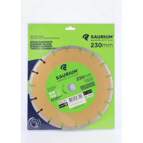 Disco Diamante, Segmentado, 230mm  ref 48702 SAURIUM