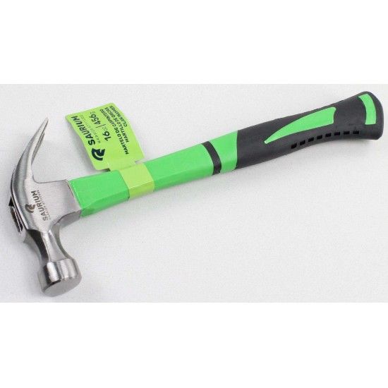 Martelo Carpinteiro, Cabo de Fibra Vidro + TPR, 456g refª 48650 SAURIUM Martelo Carpinteiro, Cabo de Fibra Vidro + TPR, 456g refª 48650 SAURIUM