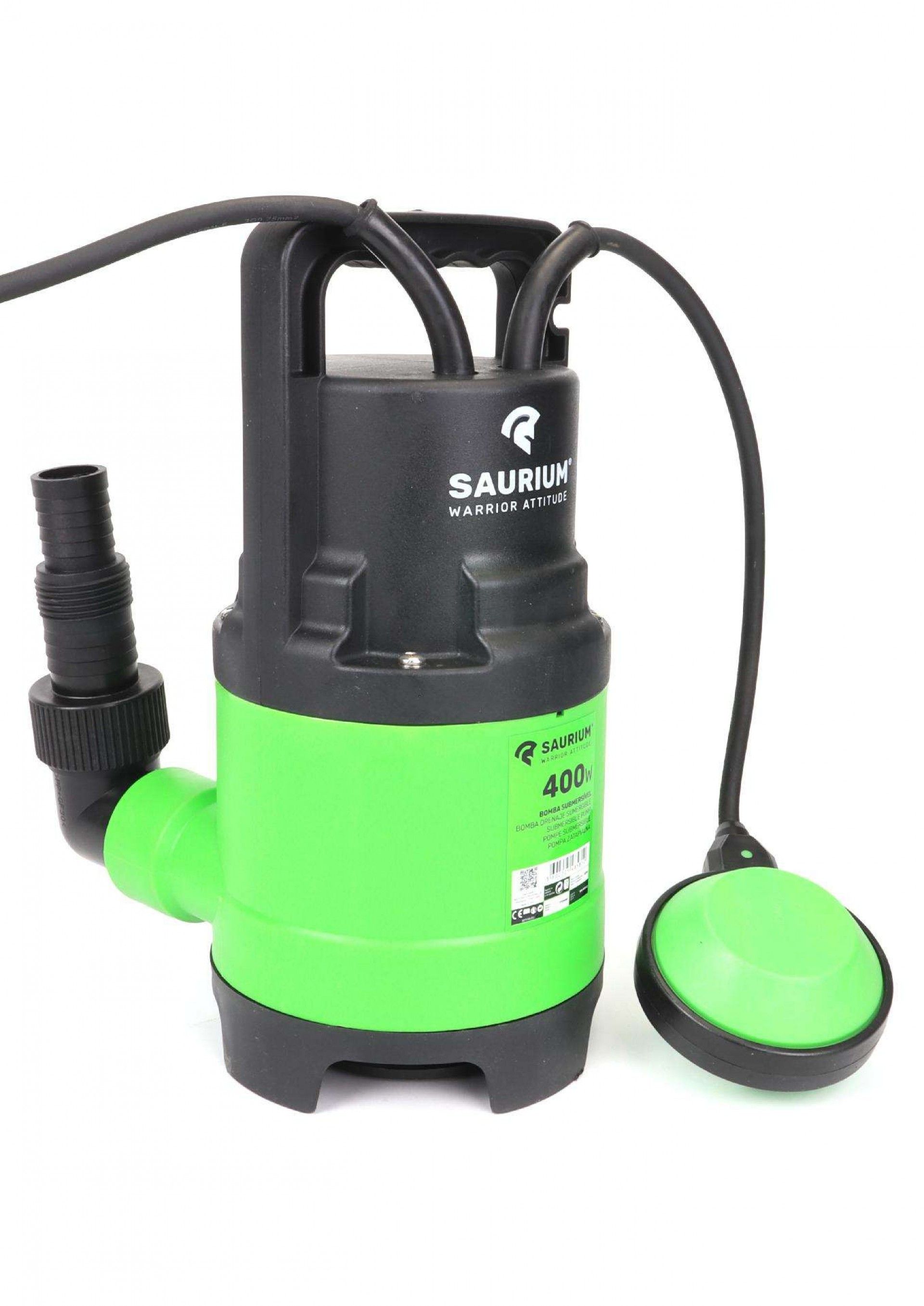 Bomba Submersível, Águas Sujas, 400W, 8000 L/h refª 48581 SAURIUM