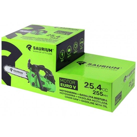 Motosserra, 25.4CC, 255mm refª 48554 SAURIUM Motosserra, 25.4CC, 255mm refª 48554 SAURIUM