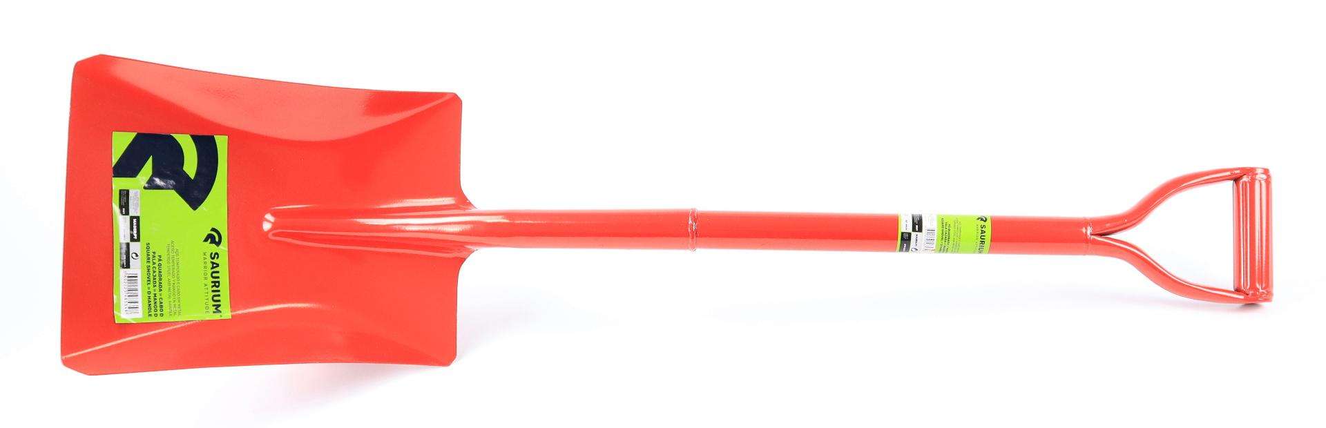 Pá Quadrada, Aço Temperado, Cabo de Metal D refª 48534 SAURIUM