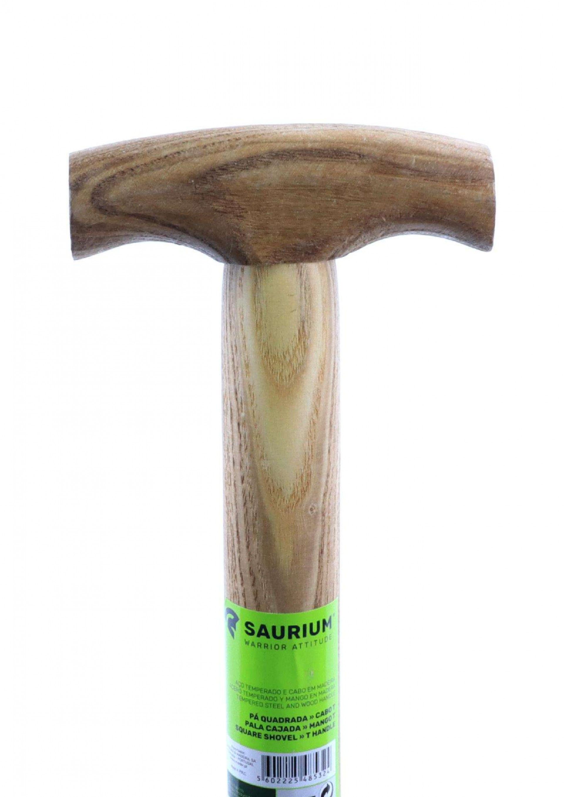 Pá Quadrada, Aço Temperado, Cabo de Madeira T refª 48532 SAURIUM