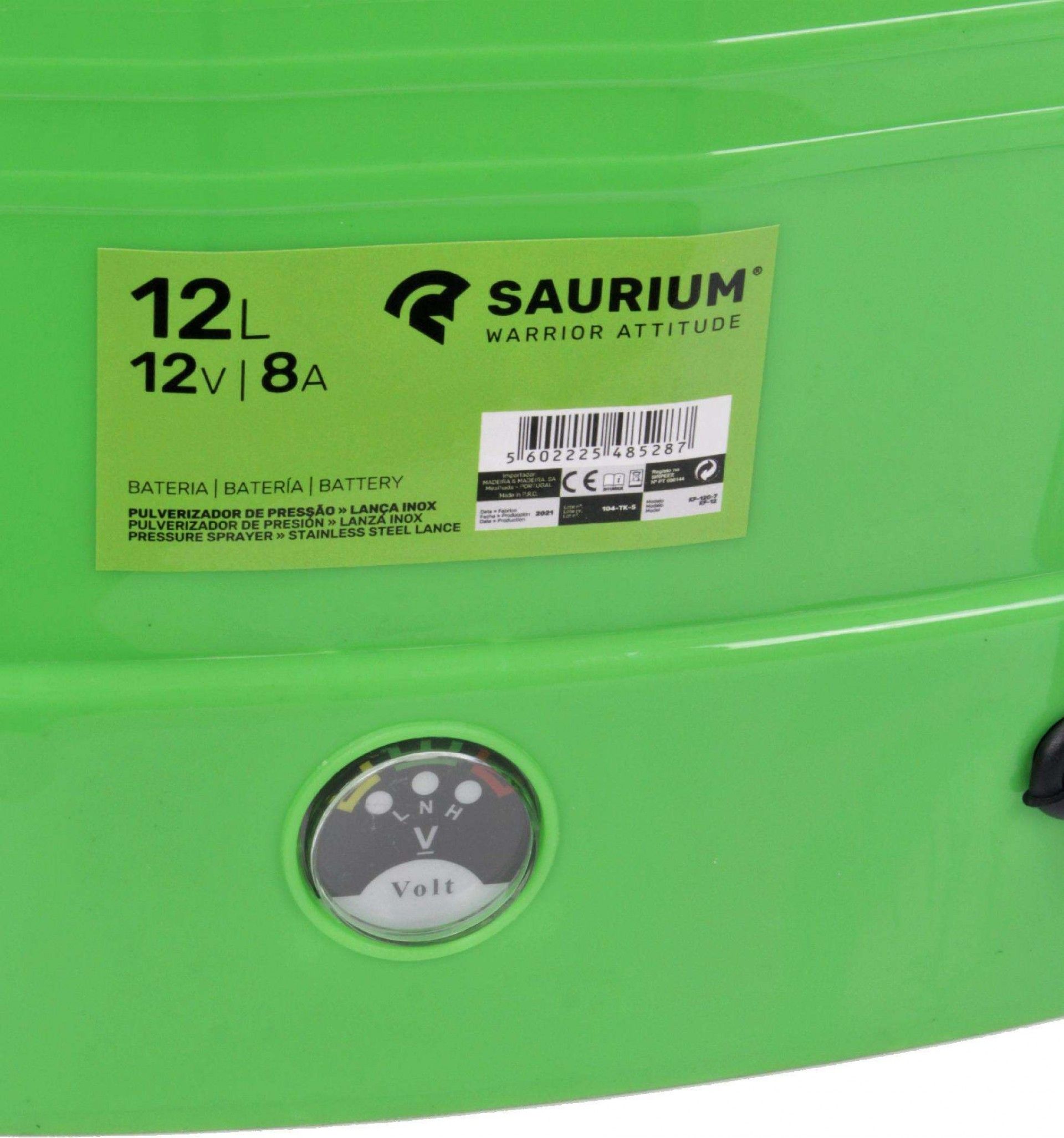 Pulverizador, Bateria, 12L refª 48528 SAURIUM