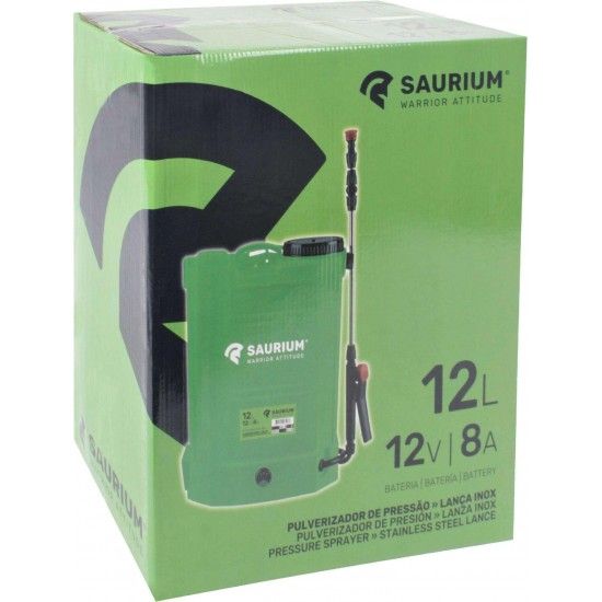 Pulverizador, Bateria, 12L  refª 48528 SAURIUM Pulverizador, Bateria, 12L  refª 48528 SAURIUM