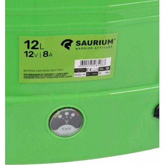 Pulverizador, Bateria, 12L  refª 48528 SAURIUM Pulverizador, Bateria, 12L  refª 48528 SAURIUM