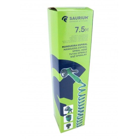 Mangueira de Jardim, 7.5m, em Espiral refª 48516 SAURIUM Mangueira de Jardim, 7.5m, em Espiral refª 48516 SAURIUM