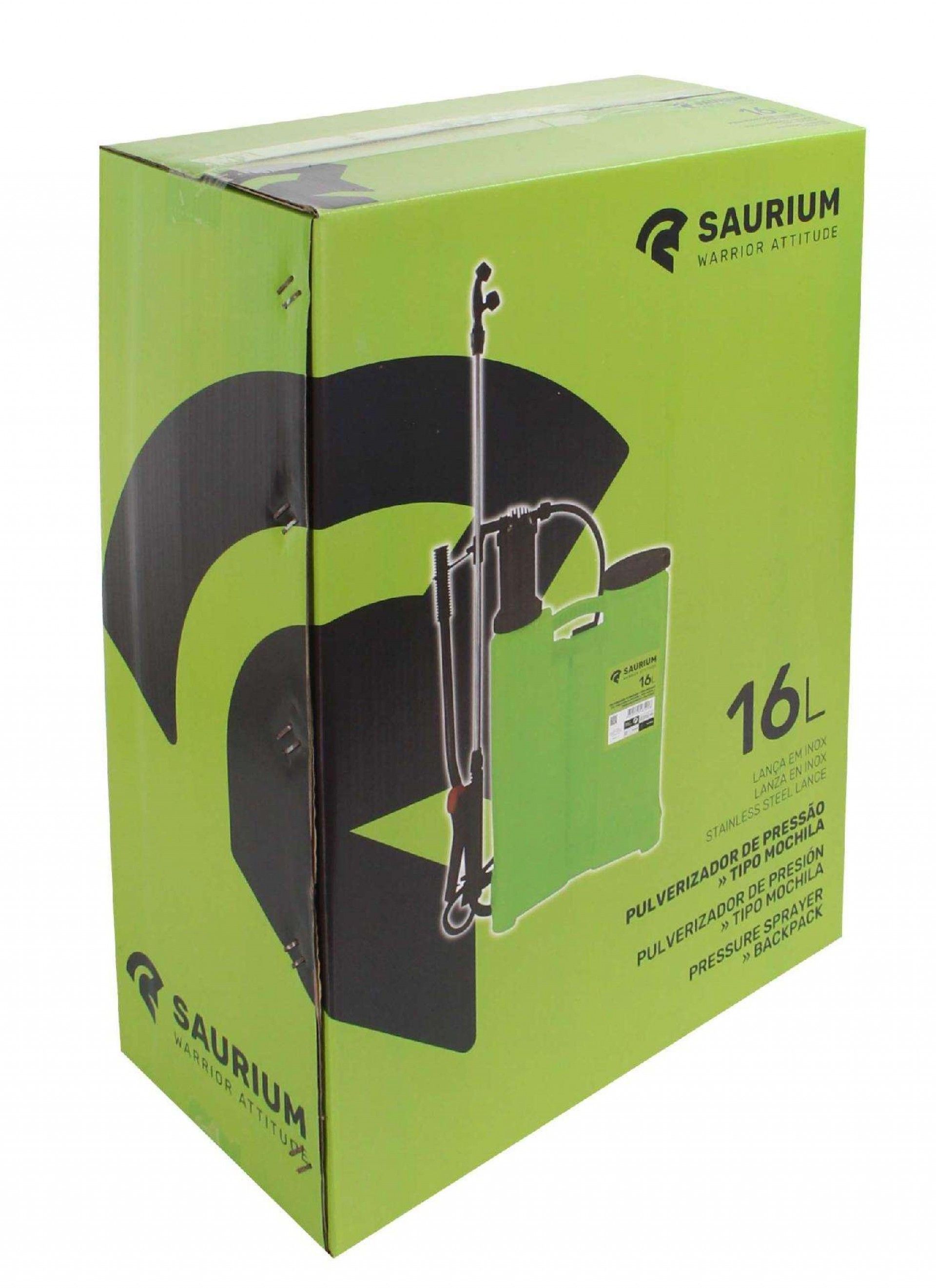 Pulverizador de Pressão, 16L, Lança Inox refª 48521 SAURIUM