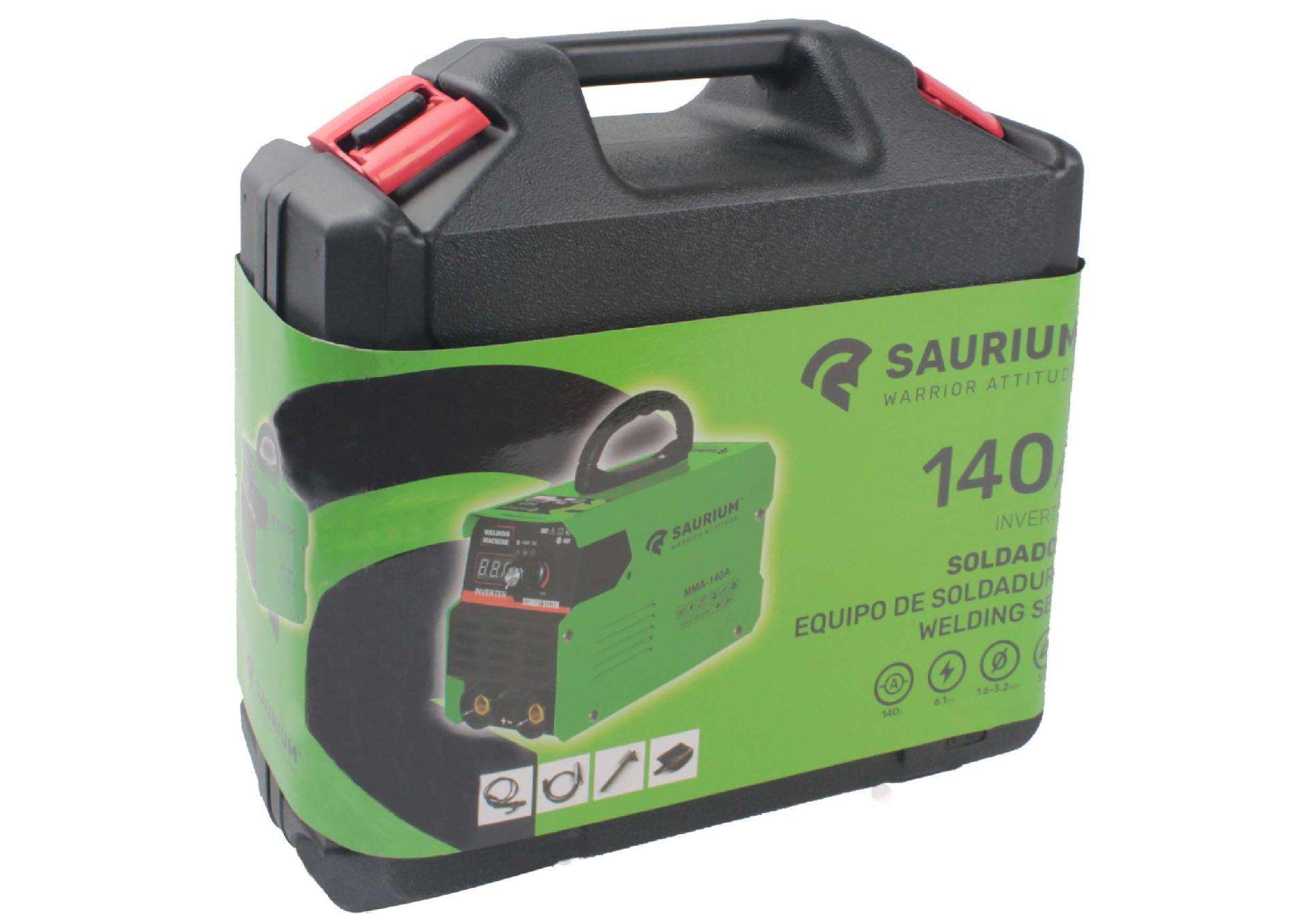 Soldador Inverter, 140A refª 48481 SAURIUM
