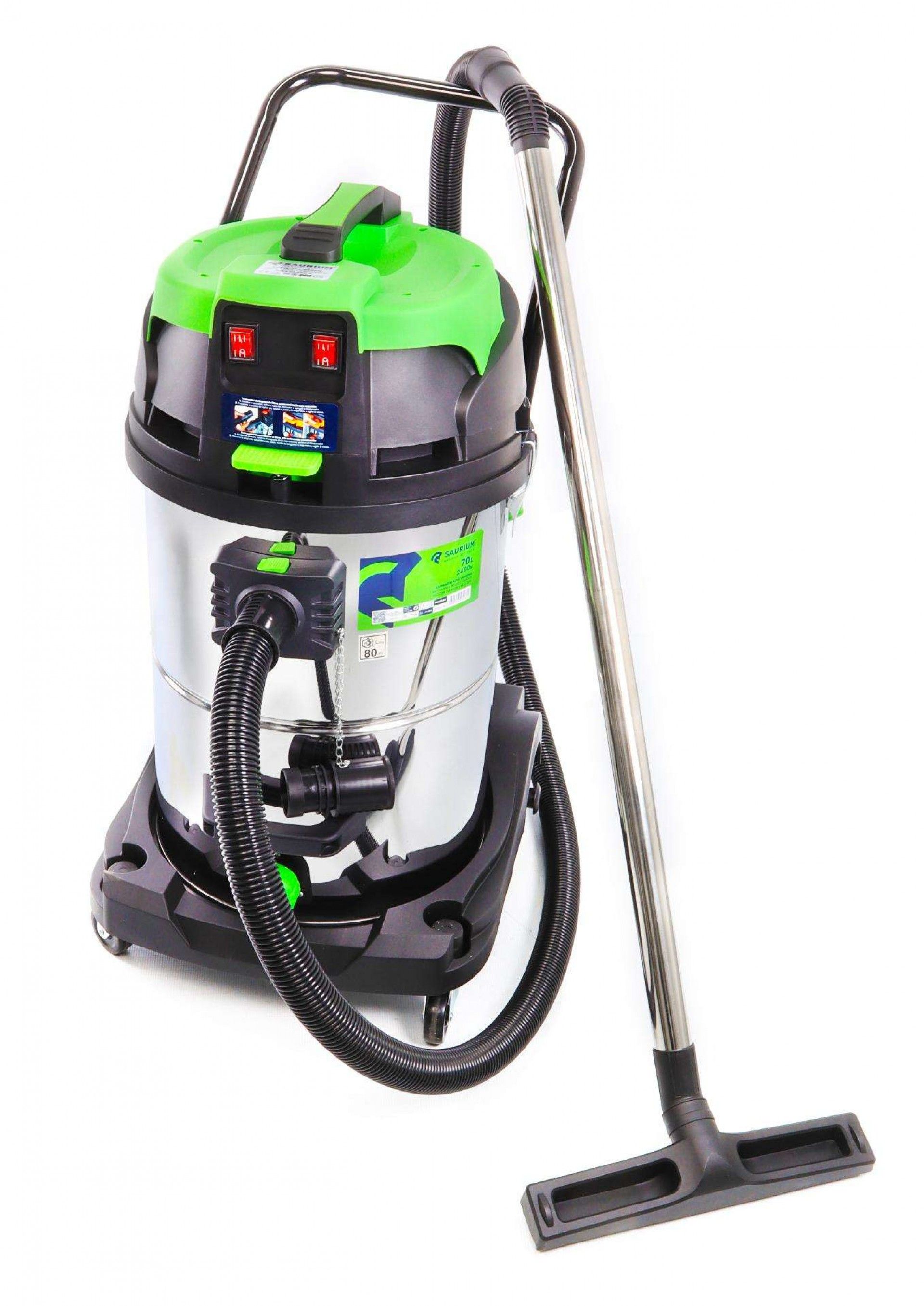 Aspirador Pó / Líquidos, 70L, 2400W, 2 Motores ref. 48463 SAURIUM
