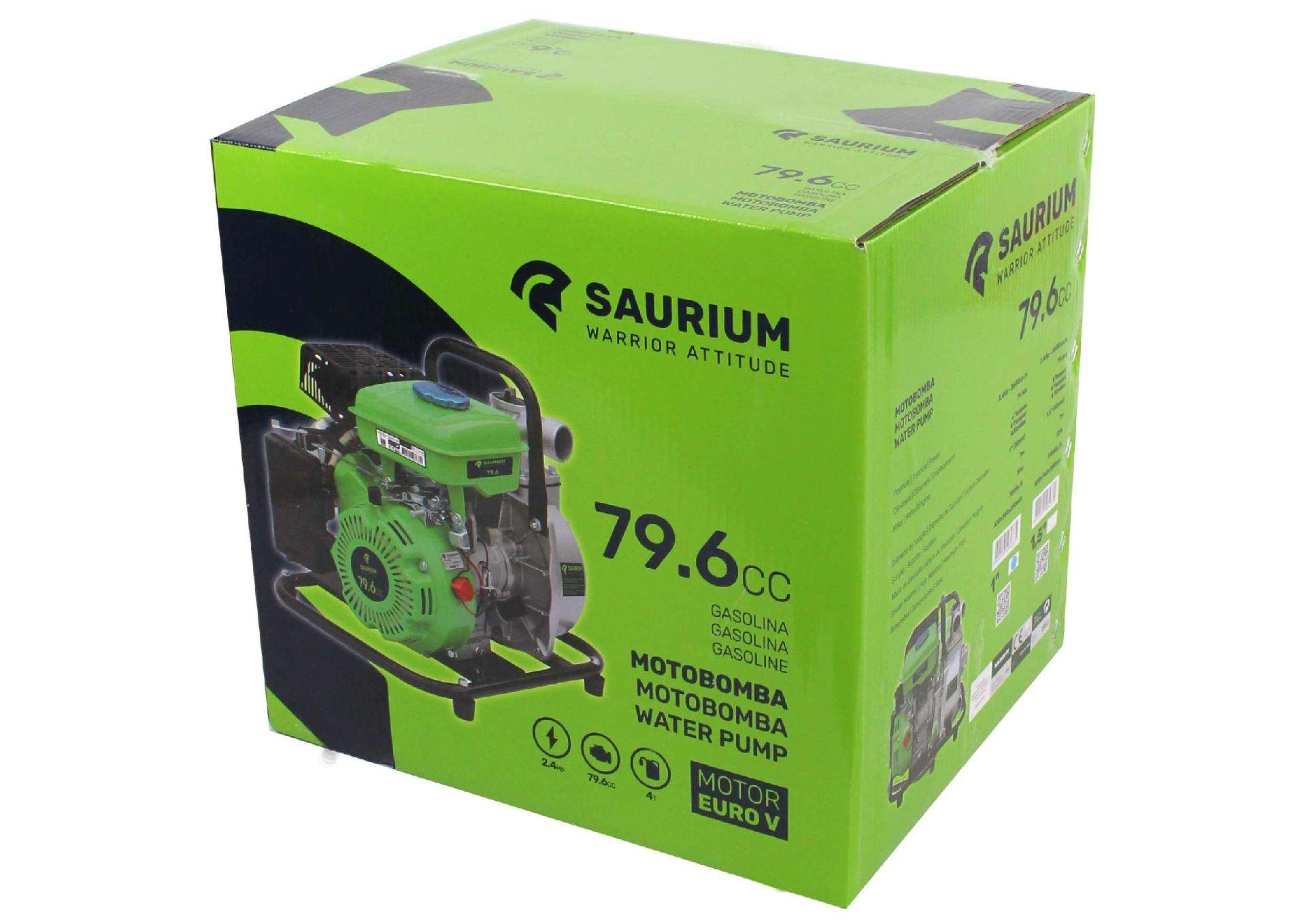 Motobomba, 79.6CC, 1" refª 48436 SAURIUM