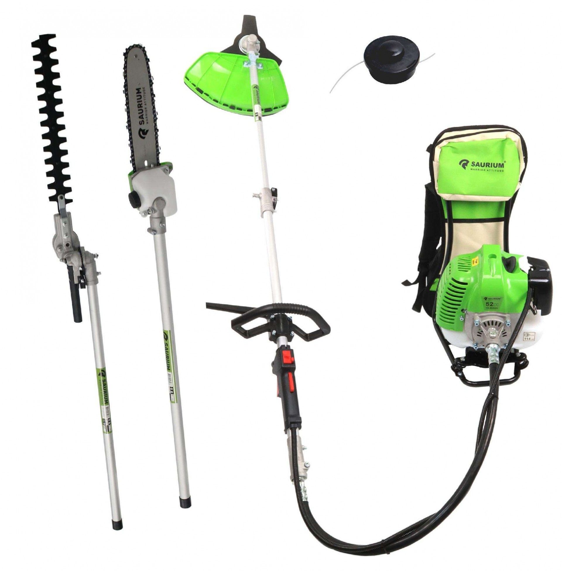 Roçadora Mochila Multifunções 4IN1, 52cc (2vol maquina+haste) refª. 48427 SAURIUM