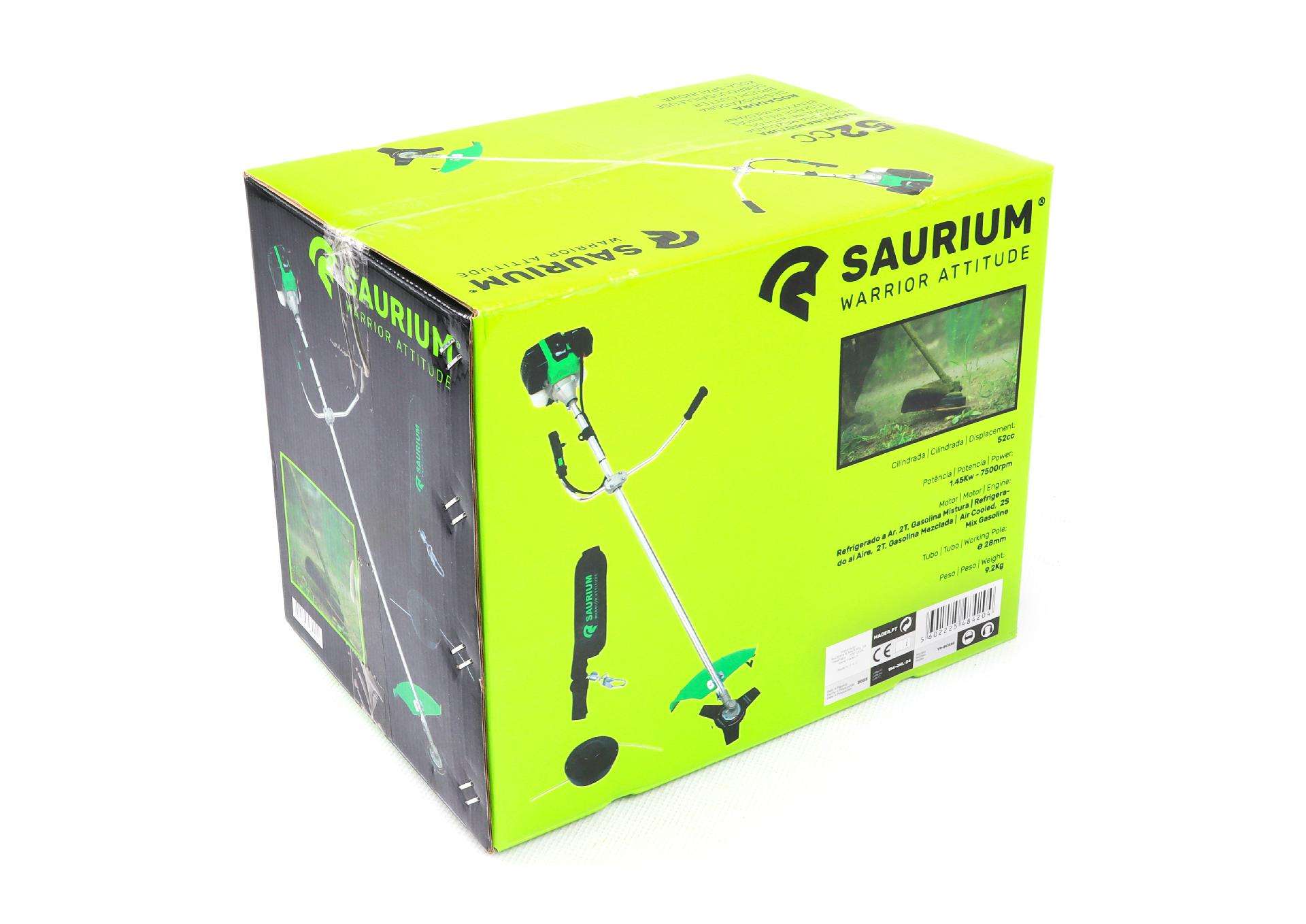 Roçadora, 52cc 28mm 1.5Kw refª 48420 SAURIUM