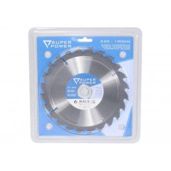 Disco Tungstnio, 190mm, Corte Madeira  ref 48310 SUPER POWER