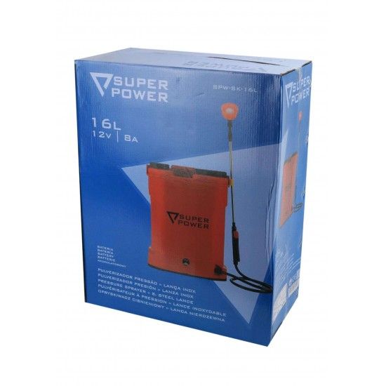 Pulverizador, Bateria, 16L, Mochila  ref 48215 SUPER POWER