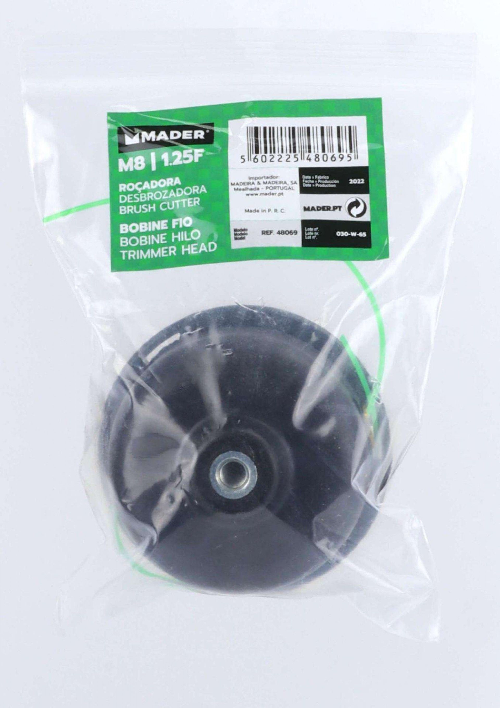 Bobine de Fio Nylon, para Roçadora M8x1.25F refª 48069 MADER