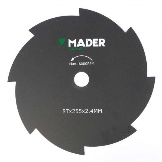 Disco para Roadora, 8D, 255mm ref 48053 MADER