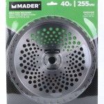 Disco para Roçadora, 40D, 255mm refª 48046 MADER Disco para Roçadora, 40D, 255mm refª 48046 MADER