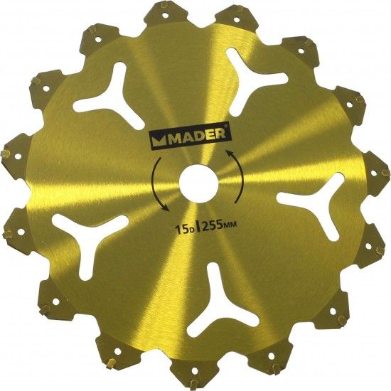 Disco para Roadora, 15D, 255mm ref 48051 MADER