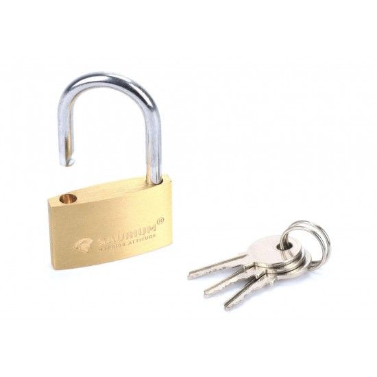 Cadeado Latão, 40mm, com Chave refª 47660 SAURIUM Cadeado Latão, 40mm, com Chave refª 47660 SAURIUM