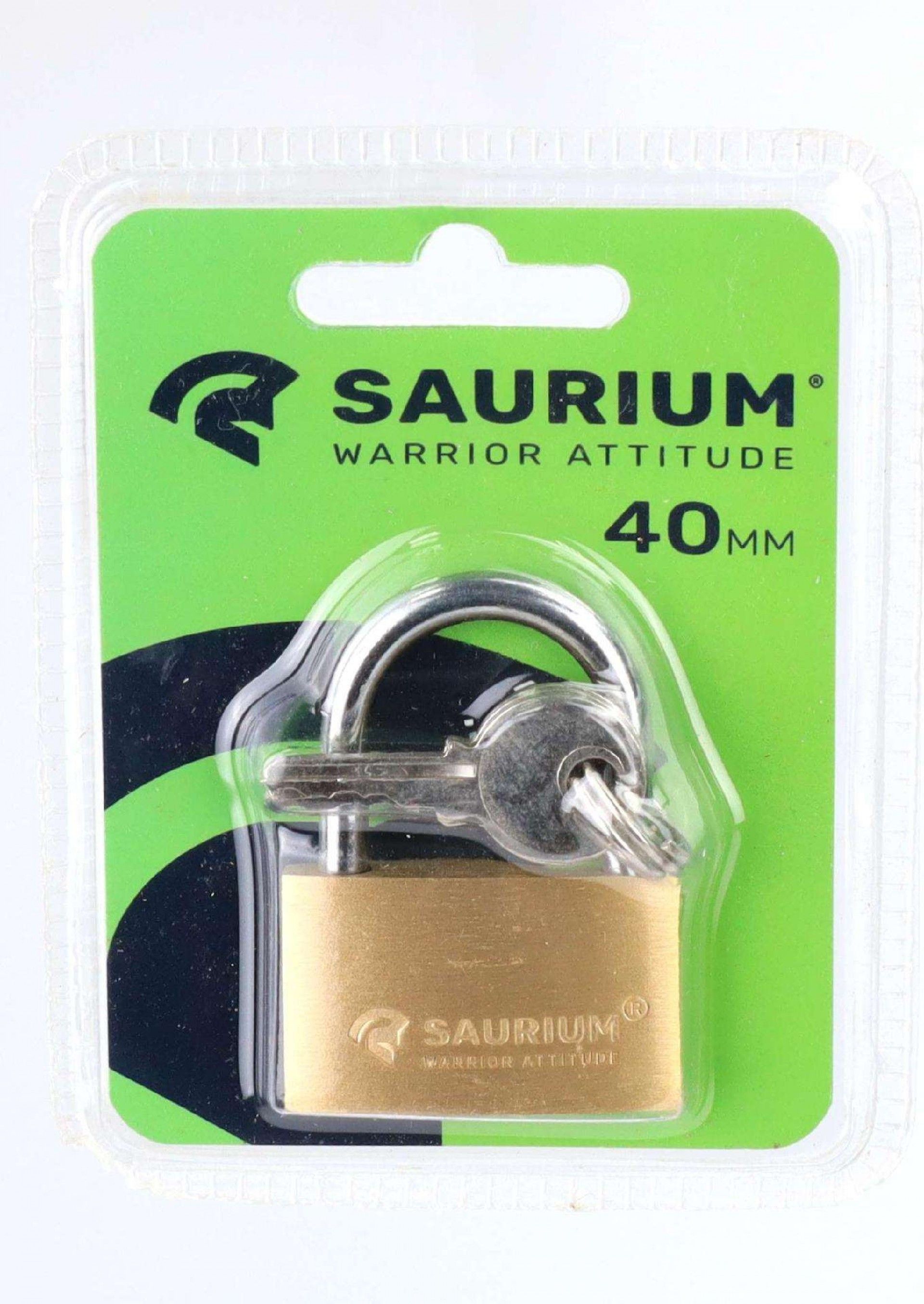 Cadeado Latão, 40mm, com Chave refª 47660 SAURIUM