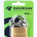 Cadeado Latão, 40mm, com Chave refª 47660 SAURIUM Cadeado Latão, 40mm, com Chave refª 47660 SAURIUM