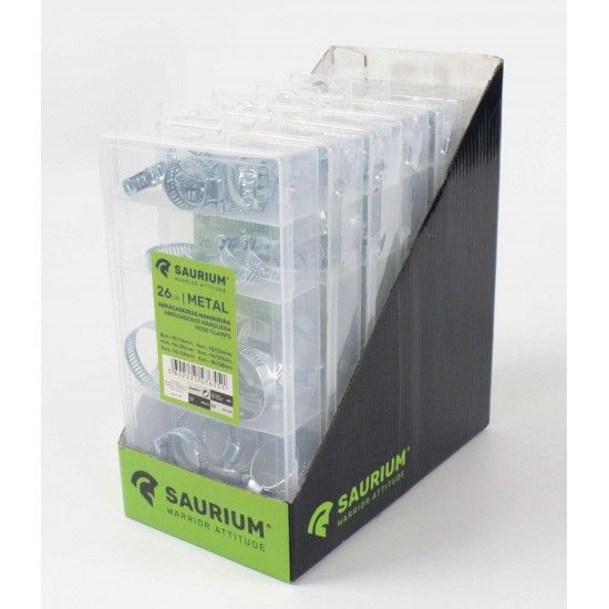 Abraçadeira para Mangueira, 26Un refª 47655 SAURIUM Abraçadeira para Mangueira, 26Un refª 47655 SAURIUM