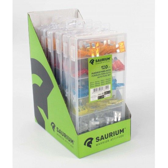 Fusíveis para Auto, 120Un refª 47654 SAURIUM Fusíveis para Auto, 120Un refª 47654 SAURIUM