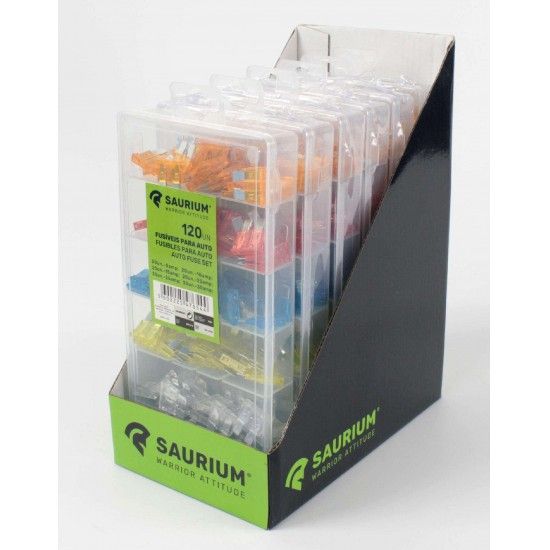 Fusíveis para Auto, 120Un refª 47654 SAURIUM Fusíveis para Auto, 120Un refª 47654 SAURIUM