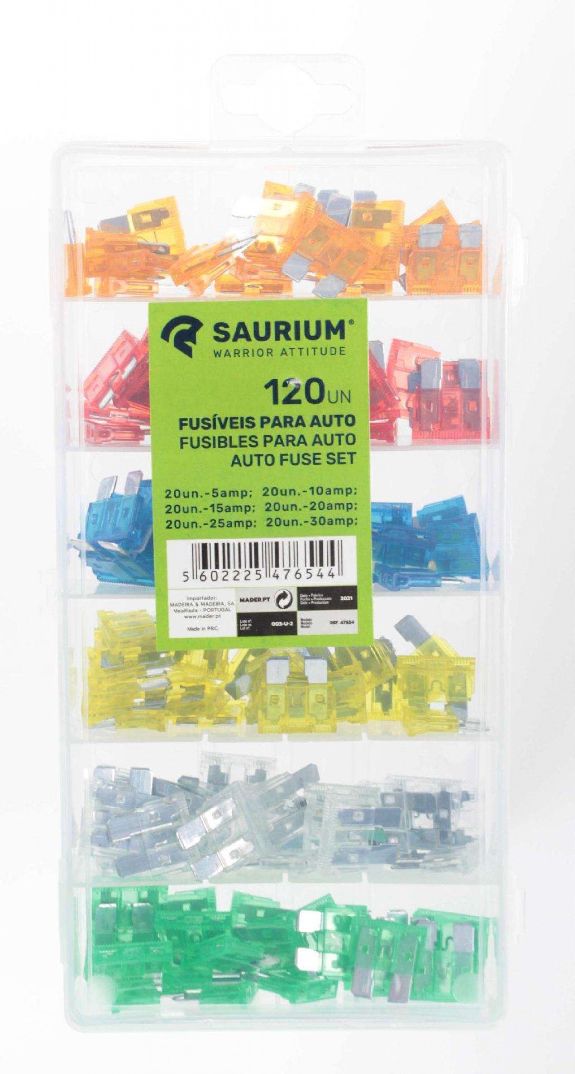 Fusíveis para Auto, 120Un refª 47654 SAURIUM