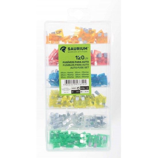 Fusíveis para Auto, 120Un refª 47654 SAURIUM Fusíveis para Auto, 120Un refª 47654 SAURIUM