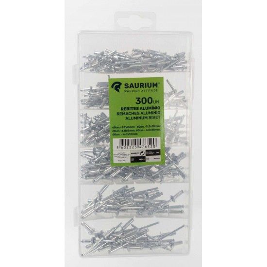 Rebite Alum�nio, 300Un  ref� 47652 SAURIUM
