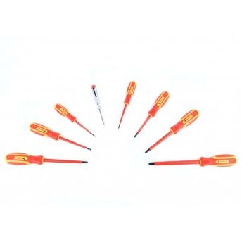 Chaves Parafusos, com Isolamento VDE, 8un refª 47601 SAURIUM Chaves Parafusos, com Isolamento VDE, 8un refª 47601 SAURIUM