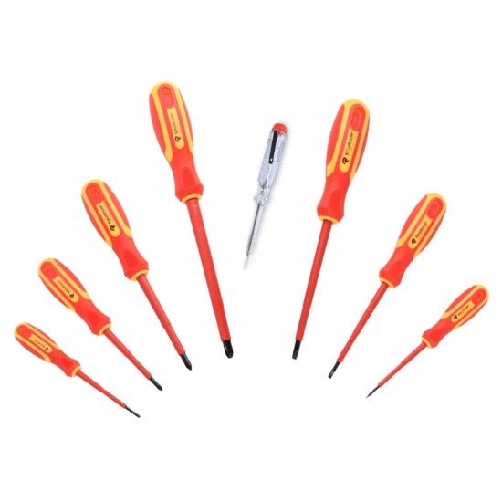 Chaves Parafusos, com Isolamento VDE, 8un  ref� 47601 SAURIUM