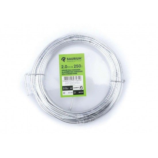 Arame Galvanizado, 2mmx250g refª 47464 SAURIUM Arame Galvanizado, 2mmx250g refª 47464 SAURIUM