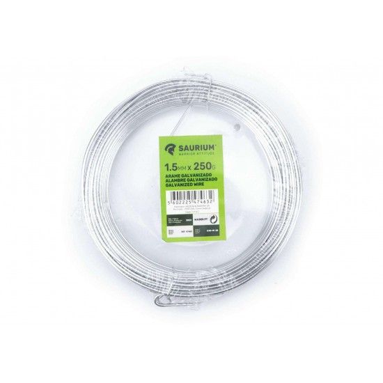 Arame Galvanizado, 1.5mmx250g refª 47463 SAURIUM Arame Galvanizado, 1.5mmx250g refª 47463 SAURIUM