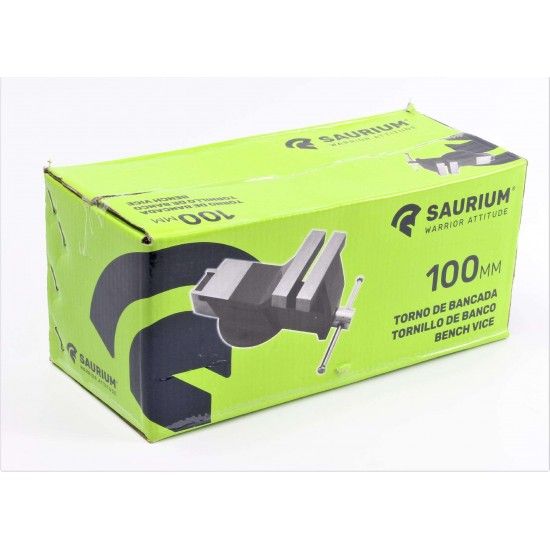 Torno de Bancada, 100mm refª 47371 SAURIUM Torno de Bancada, 100mm refª 47371 SAURIUM