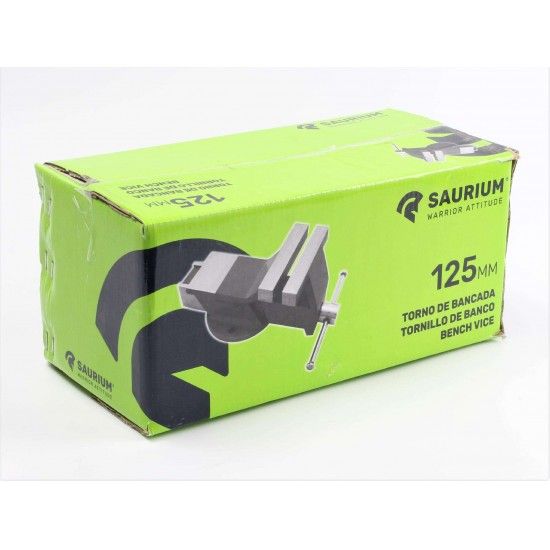 Torno de Bancada, 125mm refª 47372 SAURIUM Torno de Bancada, 125mm refª 47372 SAURIUM