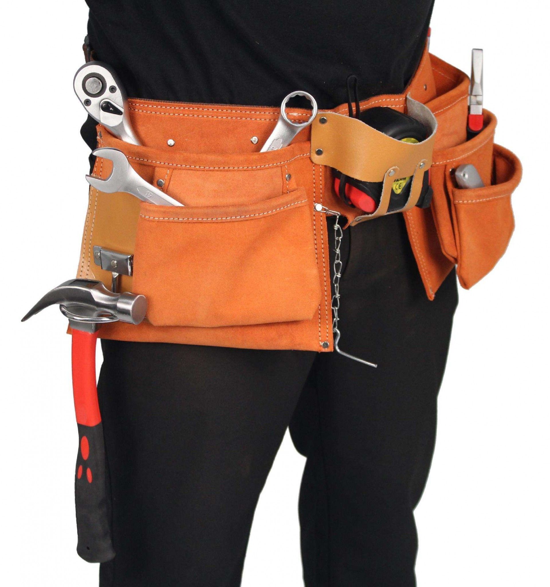 Cinto para Ferramenta, 2 Bolsas, 10 Divisórias refª 47331 SAURIUM